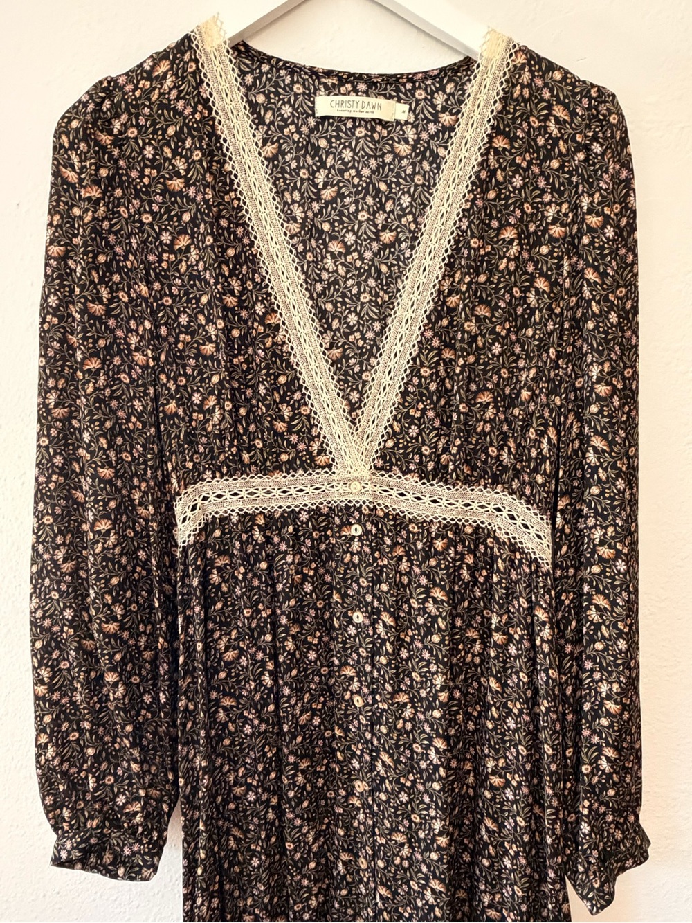 Christy Dawn Kyra Floral Silk Dress New